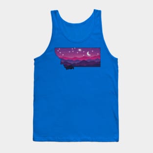 Montana mountains at night Tank Top